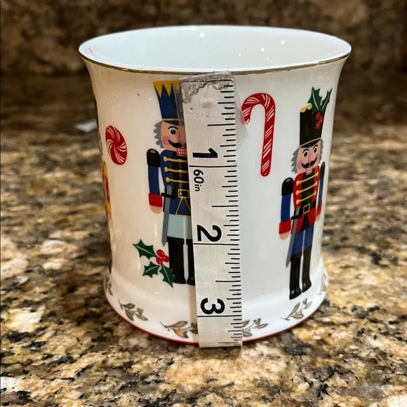 Grace Teaware Set Of 2 Holiday Nutcracker Theme Porcelain Mugs - Picture 9 of 10